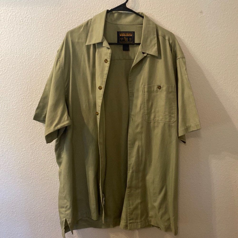 John Rich and Bros Woolrich button down shirt size large